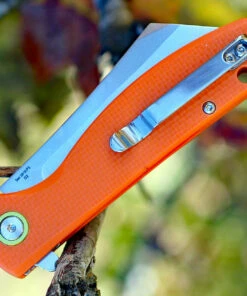 Artisan Cutlery Artisan Tomahawk ATZ1815PSOEF, 2.36" D2 Steel Tanto Blade, Orange G10 Handle -Knifeworks Sales Store 1815ps oef.4 40818.1566586144