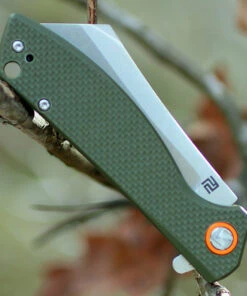 Artisan Cutlery Artisan Tomahawk ATZ1815PSGNF, 2.36" D2 Steel Tanto Blade, Green G10 Handle -Knifeworks Sales Store 1815psgnf.3 93017.1566586146