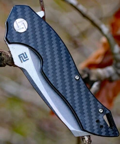 Artisan Cutlery Artisan Eagle ATZ1816PCF, 3.46" D2 Steel Tanto Blade, Carbon Fiber Handle -Knifeworks Sales Store 1816pcf 93156.1566586112