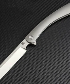 Artisan Cutlery Artisan Orthodox AATZ1817GGYM, 3.75" M390 Satin Blade, Grey Titanium Handle