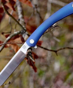 Artisan Cutlery Artisan Orthodox ATZ1817GBUM, 3.75" M390 Satin Blade, Blue Titanium Handle