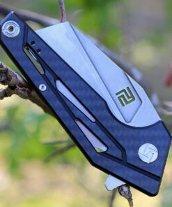 Artisan Cutlery Artisan Ravine ATZ1819PCF, 2.83" D2 Steel Tanto Blade, Carbon Fiber Handle -Knifeworks Sales Store 1819p cf.2 29923.1566586132