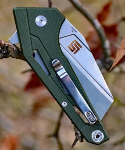 Artisan Cutlery Artisan Ravine ATZ1819PGN, 2.83" D2 Steel Tanto Blade, Green G10 Handle -Knifeworks Sales Store 1819pgn.2 59962.1566586134