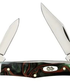 Case Half Whittler 18529 Smooth Jungle Green Camo Kirinite Handle (10208 SS)