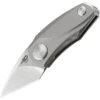 Boker Bestech Tulip Ball Lock 1912A, 1.25" Bohler M390 Kiridashi Blade, Gray Titanium Handle