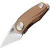 Boker Bestech Tulip Ball Lock 1912D, 1.25" Bohler M390 Kiridashi Blade, Pink Titanium Handle
