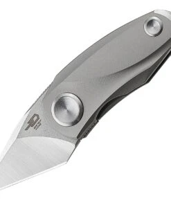 Boker Bestech Tulip Frame Lock 1913A, 1.25" Bohler M390 Kiridashi Blade, Gray Titanium Handle