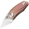 Boker Bestech Tulip Framelock 1913D, 1.25" Bohler M390 Kiridashi Blade, Pink Titanium Handle