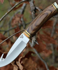 Buck Knives Buck 191BRG Zipper, 4.25" 420HC Guthook Blade, Heritage Walnut Dymondwood Handle