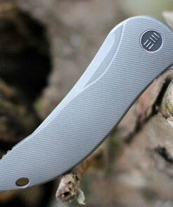 We Knife Co. We Knife Mini Synergy 2011A, 2.93" CPM 20CV Stonewashed Blade, Gray 6AL4V Titanium Handle -Knifeworks Sales Store 2011A.4 10277.1609261998