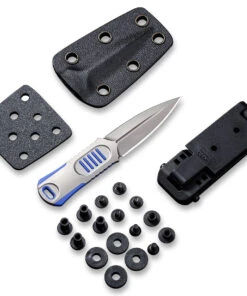 WE Knife Co. Oss Dagger Neck Knife, 2017C, 2.22" CPM-20CV Stonewashed Dagger, Blue G-10 Handle -Knifeworks Sales Store 2017C Oss Dagger 5 20510.1612818512