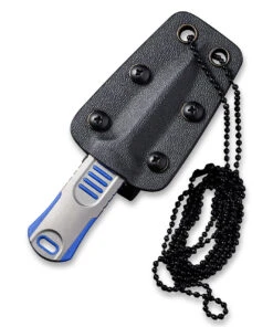 WE Knife Co. Oss Dagger Neck Knife, 2017C, 2.22" CPM-20CV Stonewashed Dagger, Blue G-10 Handle -Knifeworks Sales Store 2017C Oss Dagger 6 12288.1612818512