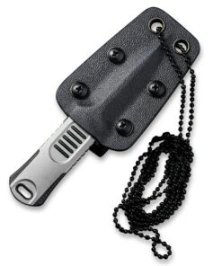 WE Knife Co. Oss Dagger Neck Knife 2017D, 2.22" CPM-20CV Stonewashed Dagger, Black G-10 Handle -Knifeworks Sales Store 2017D Oss Dagger 6 95024.1612818933.1280.1280 07571.1614271828