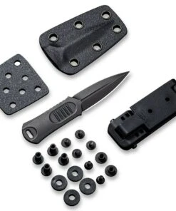 WE Knife Co. Oss Dagger Neck Knife 2017E, 2.22" CPM-20CV Black Stonewashed Dagger, Black G-10 Handle -Knifeworks Sales Store 2017E Oss Dagger 7 14254.1612819254.1280.1280 32075.1614272163