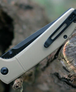 CIVIVI Knives CIVIVI Badlands Vagabond C2019A, 3.25" 9Cr18MoV Black Stonewashed Drop Point Blade, Tan GRN Handles -Knifeworks Sales Store 2019A.3 09067.1608762403