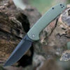 CIVIVI Knives CIVIVI Badlands Vagabond Flipper C2019B, 3.25" 9Cr18MoV Black Stonewashed Blade, OD Green GRN Handle