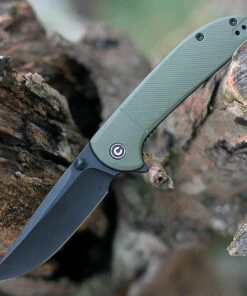 CIVIVI Knives CIVIVI Badlands Vagabond Flipper C2019B, 3.25" 9Cr18MoV Black Stonewashed Blade, OD Green GRN Handle