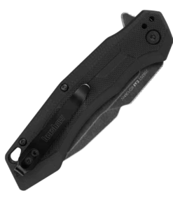 Kershaw Knives Kershaw Analyst 2062ST, 3.25" 8Cr13Mov BlackWashed Serrated Tanto Blade, Black Glass-Filled Nylon (GFN) Handle -Knifeworks Sales Store 2062st clipside closed web 94341.1620324018