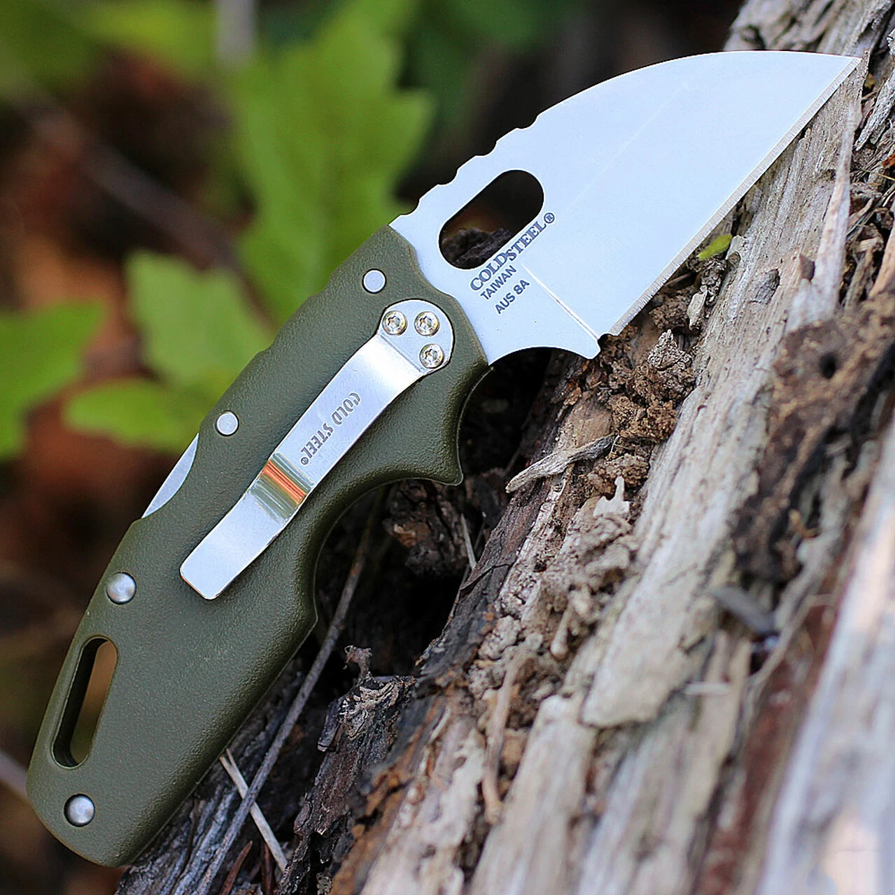 Cold Steel CS20LTG Tuff Lite, 2.5" AUS 8A SS Plain Blade, OD Green Grivory Handle 2 Cold Steel CS20LTG Tuff Lite, 2.5" AUS 8A SS Plain Blade, OD Green Grivory Handle - Image 2