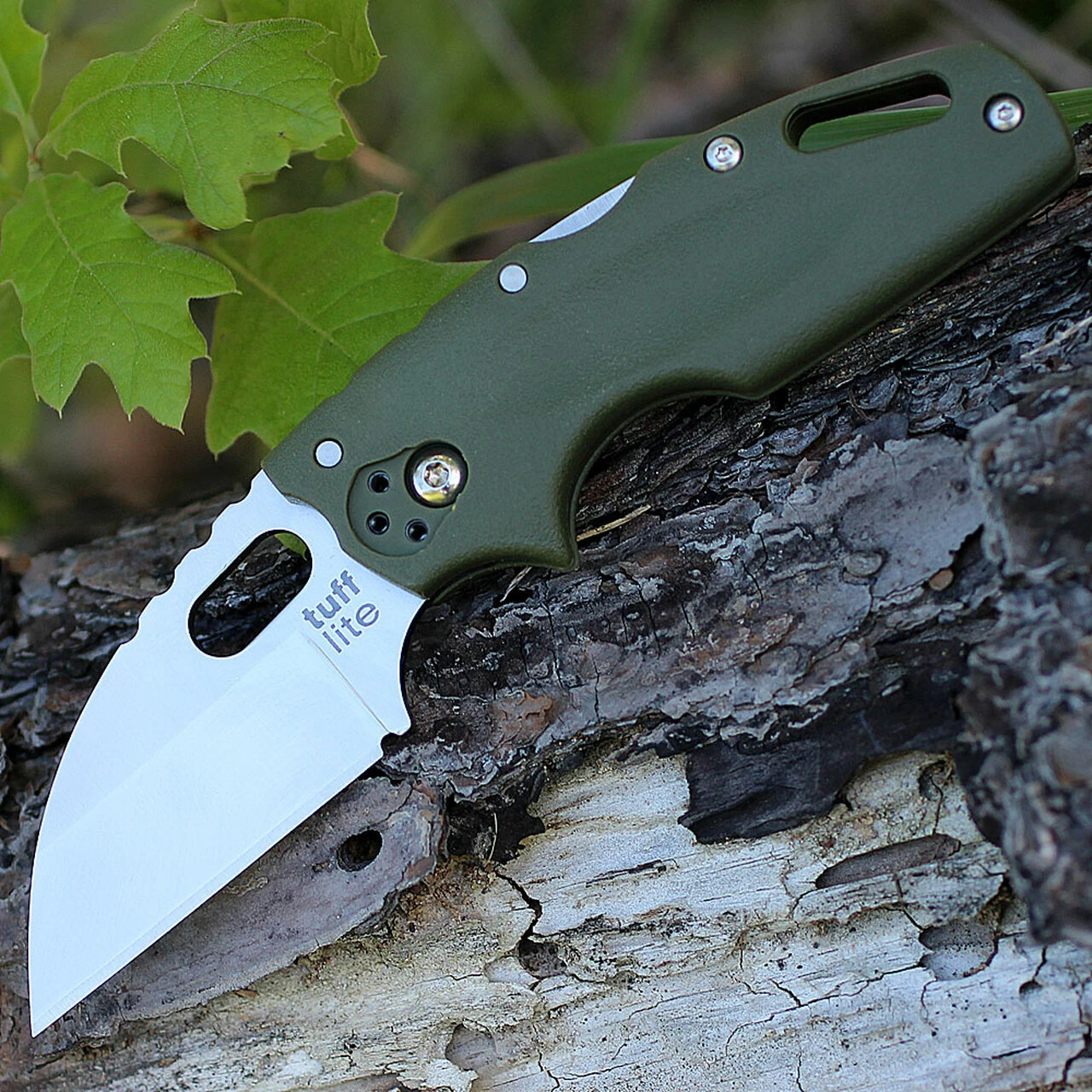Cold Steel CS20LTG Tuff Lite, 2.5" AUS 8A SS Plain Blade, OD Green Grivory Handle 1 Cold Steel CS20LTG Tuff Lite, 2.5" AUS 8A SS Plain Blade, OD Green Grivory Handle