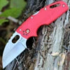 Cold Steel Cold Steel CS20LTR Tuff Lite, 2.5" AUS 8A SS Plain Blade, Red Grivory Handle