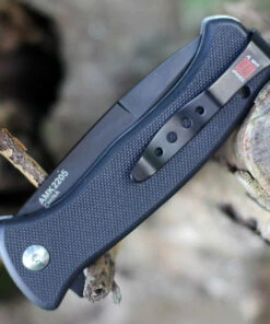 Al Mar Mini S.E.R.E. 2020 Night Linerlock A/O 2205, 3" D2 Matte Black Titanium Combo Blade, G-10 Handle -Knifeworks Sales Store 2205.2 61148.1598895228