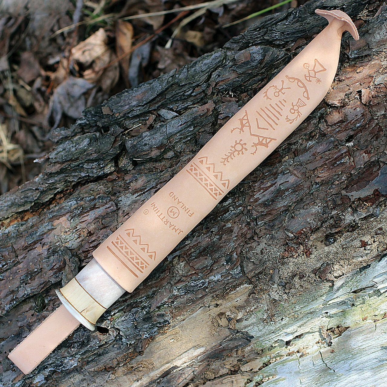 Marttiini Knives Marttiini 2230010 Lapp Knife, 4.5" Stainless Blade, Curly Birch & Reindeer Horn Handle 3 Marttiini Knives Marttiini 2230010 Lapp Knife, 4.5" Stainless Blade, Curly Birch & Reindeer Horn Handle - Image 3