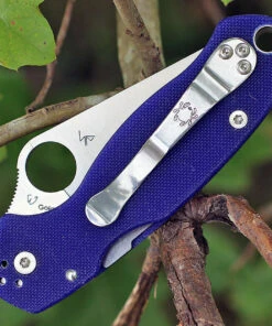 Spyderco Knives Spyderco Para-Military 3 G-10 Dark Blue C223GPDBL, 2.95" CPM S110V Plain Blade 7 Spyderco Knives Spyderco Para-Military 3 G-10 Dark Blue C223GPDBL, 2.95" CPM S110V Plain Blade -Knifeworks Sales Store 223gpdbl.2 63872.1566585915