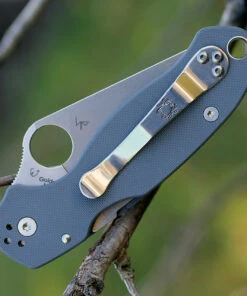 Spyderco Knives Spyderco Para Military 3 G-10 Dark Gray C223GPDGY, 2.95" Maxamet Plain Blade -Knifeworks Sales Store 223gpdgy.1 75026.1566585911