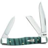 CASE MEDIUM STOCKMAN 23361, 3 5/8" CLOSED LENGTH SS BLADE, TORQUOISE SMOOTH CURLY MAPLE HANDLE