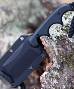 CRKT 2383K Minimalist Cleaver Blackout, 2.13" 5Cr13MoV Stonewashed Fixed Blade, Black G10 Handle w/ Polypropylene Sheath -Knifeworks Sales Store 2383K.2 90954.1612456919