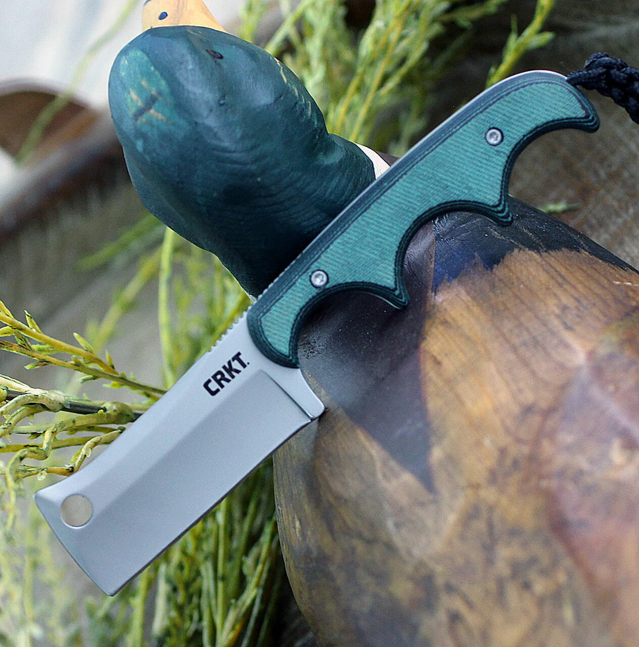 CRKT Minimalist Cleaver, 2.131" 5Cr15MoV Bead Blast Blade, Polised Rasin Infused Fiber Handle 1 CRKT Minimalist Cleaver, 2.131" 5Cr15MoV Bead Blast Blade, Polised Rasin Infused Fiber Handle