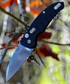 HOGUE 24100 A01-MS, 2.6" WHARNCLIFFE CPM-154 BLADE, BLACK ALUMINUM HANDLE