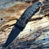 HOGUE 24106 A01-MS, 2.6" WHARNCLIFFE CPM-154 BLACK BLADE, BLACK ALUMINUM HANDLE