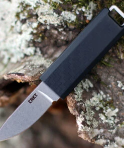 CRKT 2425 Scribe Fixed Blade, 1.74" 5Cr15MoV Stonewshed Plain Blade, ABS Thermoplastic Handle w/ Sheath