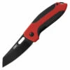 CRKT 2430 Sketch™, 2.8" 8CR13MoV Plain Blade, Black TPR & Red ABS Handle