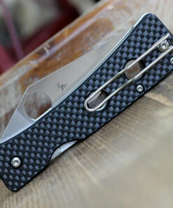 Spyderco Knives Spyderco Watu C251CFP, 3.26" CPM 20CV Satin Plain Blade, Carbon Fiber / G-10 Handle -Knifeworks Sales Store 251CFP.3 92973.1587145889