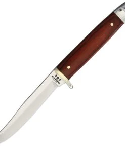 Bear and Son 263R Rosewood Small Hunter, 2 3/8" High Carbon Steel Plain Blade, Rosewood Handle