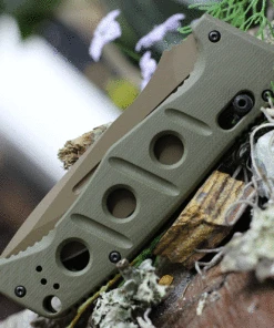 Benchmade Knives Benchmade 2750SFE-2 Auto Adamas, 3.78" CPM-CruWear Flat Earth Serrated Blade, Olive Drab G10 Handles -Knifeworks Sales Store 2750FE 2.2 57724.1620396700