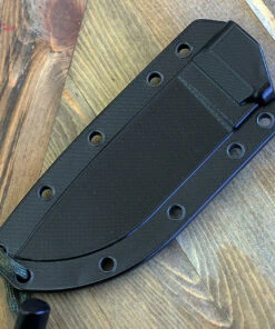 ESEE Knives ESEE-3 3PMDT-004, 3.88" 1095 Carbon Steel DT Plain Blade, Blood/Black G10 3D Handle, Black Sheath -Knifeworks Sales Store 3 4 MOLDED SHEATH 10442.1582054469