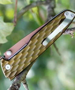 Gerber 30-001353 One-Flip, 3.2 in 5Cr15MoV Rose Gold Plain Blade, Green Aluminum Handle -Knifeworks Sales Store 30 001353.2 79186.1566585934