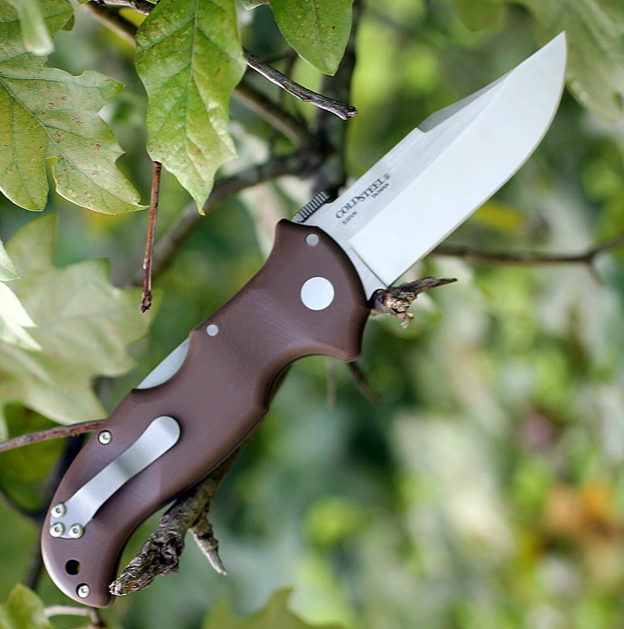 Cold Steel Bush Ranger 31A, 3.5" S35VN Satin Blade, Brown G-10 Handle 2 Cold Steel Bush Ranger 31A, 3.5" S35VN Satin Blade, Brown G-10 Handle - Image 2