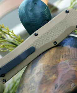 Benchmade Knives Benchmade 3400BK-2 Autocrat, 3.71" CPM-S30V Black Double Edge, Coyote Brown G-10 Handle -Knifeworks Sales Store 3400BK 2.4 43038.1580921464