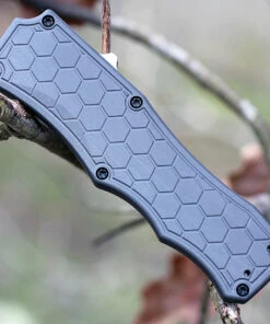 Hogue Houge Exploit 34042 OTF, 3.5" CPM S30V Tanto Tumbled Blade, Matte Grey Aluminum Handle -Knifeworks Sales Store 34042.3 33674.1566586189