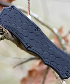 Hogue Houge Exploit 34050 OTF, 3.5" CPM S30V Clip Point Tumbled Blade, Matte Black Aluminum Handle -Knifeworks Sales Store 34050.3 43647.1566586204