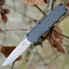 Hogue Houge Exploit 34052 OTF, 3.5" CPM S30V Clip Point Tumbled Blade, Matte Grey Aluminum Handle