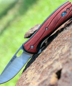 Buck Knives Buck 346RWS Vantage Avid, 3.25" 420HC Plain Blade, Rosewood Dymondwood Handle