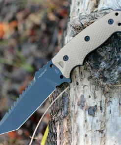 Hogue 35127 EX-F01, 5.5" A2 Plain Blade, Flat Dark Earth G-10 Handle