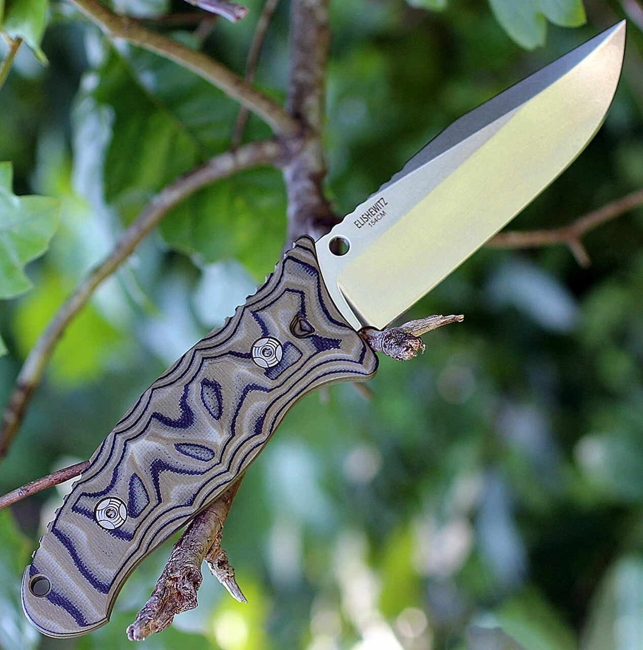 Hogue 35278 EX-F02, 4.5" 154 CM Plain Blade, G-Mascus® Green G-10 Handle 3 Hogue 35278 EX-F02, 4.5" 154 CM Plain Blade, G-Mascus® Green G-10 Handle - Image 3