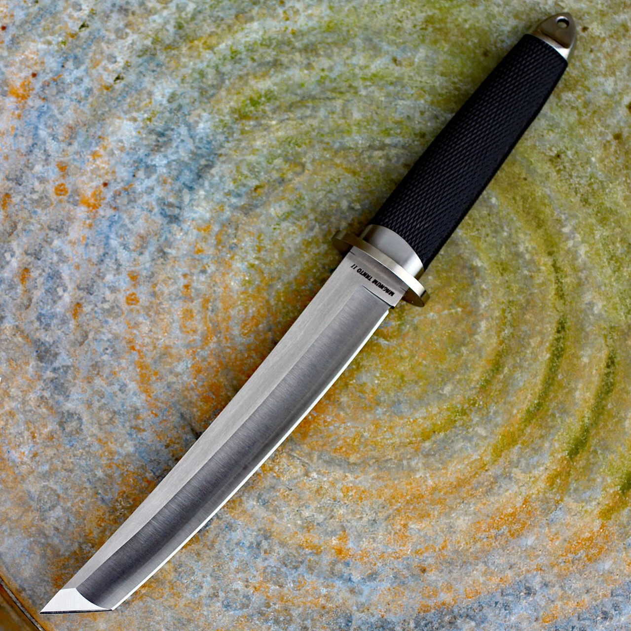 Cold Steel 35AC Magnum Tanto II in San Mai, 7.5" VG-10 Plain Blade, Black Kray-Ex™ Handle 1 Cold Steel 35AC Magnum Tanto II in San Mai, 7.5" VG-10 Plain Blade, Black Kray-Ex™ Handle